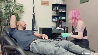 Fun with a guy with a tattoo and an impressive size