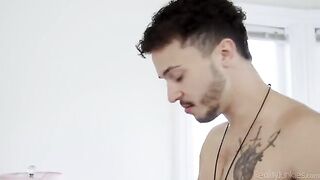 A hot home video with intimate hair cutting