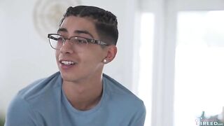 The guy stuck to the breast of a steamy stepmom
