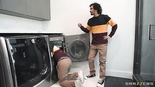 Hot blondes fuck a guy who looks like someone special