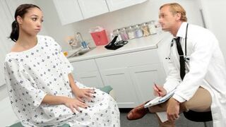 The doctor recommended sex to this young patient with a great body