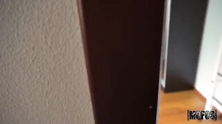 A guy was spying on his roommate and got caught in a compromising position