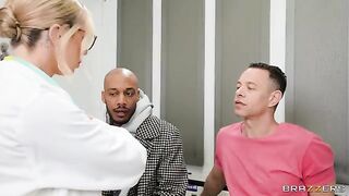 Two girls fucked by a hot doctor and his substitute in a hospital setting