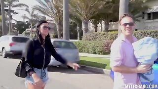I brought my boy toy and he stuffed me with his cock