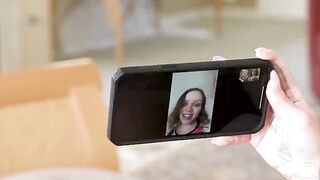 A girl has sex with her girlfriend on the bed and comes
