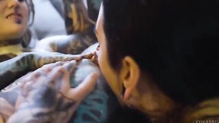 Lesbian anal sex with a strap-on dildo is always exciting