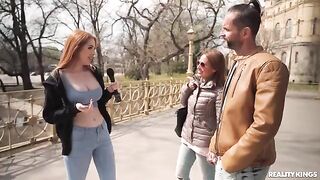 Two redheads have sex and make a beautiful interboob