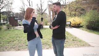 Two redheads have sex and make a beautiful interboob