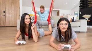 I encouraged my gamer BF with intimate care in the room with my roommates