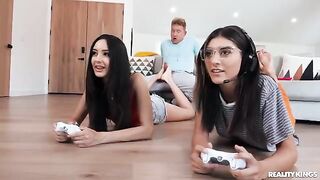 I encouraged my gamer BF with intimate care in the room with my roommates