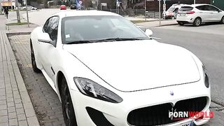 Bitchy gold digger Alyssa Bounty from Moldavia gets pranked into a wild DP threesome