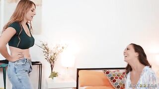 A nimble nympho in stockings jerks off cock with her feet, cum on feet