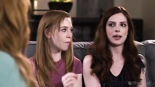 Two mature lesbians are fucking like daughters in front of their mother