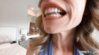 The girl ended up on a dick in a passionate encounter with two guys