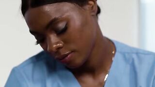 Forbidden feelings - a massage turns into a lesbian sex session for two black beauties
