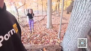 A couple enjoys outdoor intimacy in the park