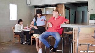 A girl allowed a guy to experience orgasm and release in her mouth