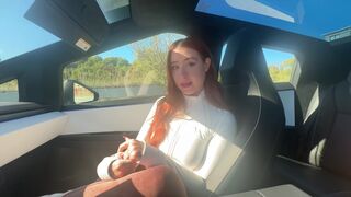 In a cybertruck, I'm going to give you an exclusive HD experience