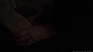 A man is having fun with a girl and loses control