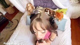 Begging for cock and facial with a wet, queefing pussy