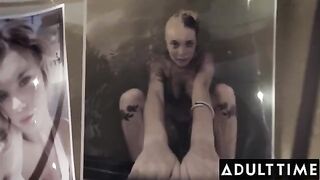 Gabbie Carter shares her husband's cock with his sexy wife