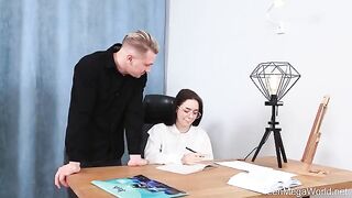 The student took a dick in her pussy, but did not think about her duties