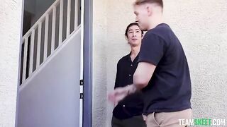 Cute girls have an amazing sex with their friend, a real faithful one