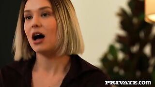 A girl is having fun with two guys at the same time