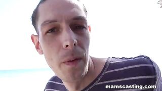 A hot blondie is getting fucked from the observer's point of view