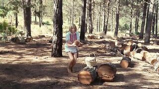 Barefoot Russian beauties get fucked outdoors