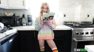 Don't tear my pussy! Small tits and gentle sex