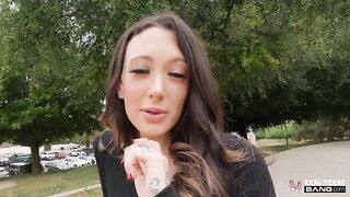 The nozzle on my dick - a wonderful brunette whore