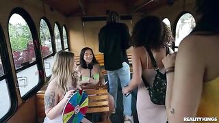 The party is going on without any panties, wow!