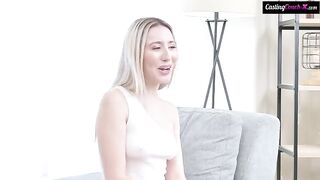 Cute babies have a hard time in the pussy during the casting