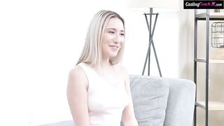 Cute babies have a hard time in the pussy during the casting