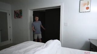You have to take it even deeper into your mouth! A sexy brunette challenges her man