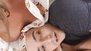 The guy gently interacts with her hole in a passionate scene
