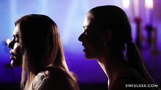 Romantic sex of a young couple in an intimate setting