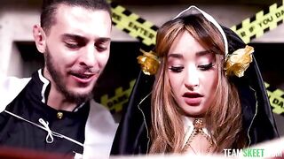 Hot cosplayers fucked on All Saints' Day, a holiday of the dead