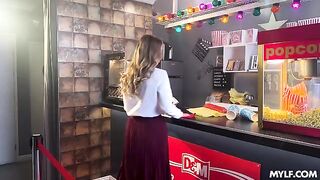 It was predictable - a guy finished in the panties of a girl