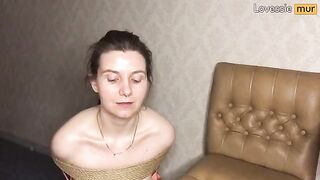 A girl was tied up and fucked in all holes, it was a real spectacle