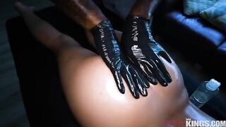 A nice chick does a sensual massage for her boyfriend
