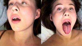 Fap while watching this girl rolling her eyes with pleasure