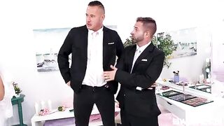 Special purpose Stepdaughters - Group sex with girls on high heels