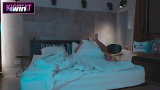 A girl came to her stepbrother's room after the party, got a bit too playful