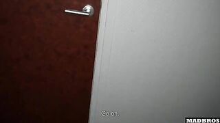 The girl invited us to the toilet for another steamy session