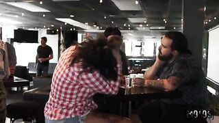 Not in public, but it was a bold move to get intimate in the club
