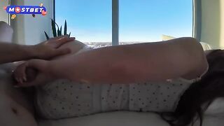 Cute stepsister fulfilled her dream of riding a cock