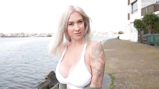 I'll try to seduce you with a hot blonde and big tits in this steamy scene