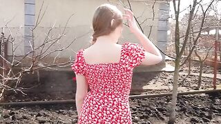The girl from the village is always hot and sexy!